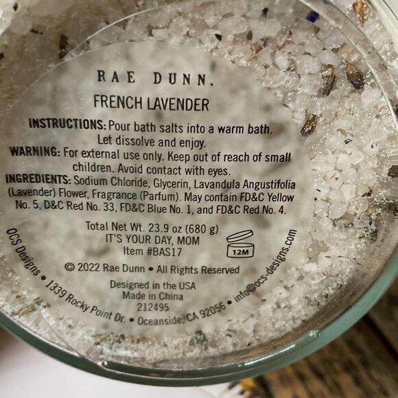 NEW! Rae Dunn "IT'S YOUR DAY, MOM" Bath Salts and Gift Bag - Picture 4 of 5